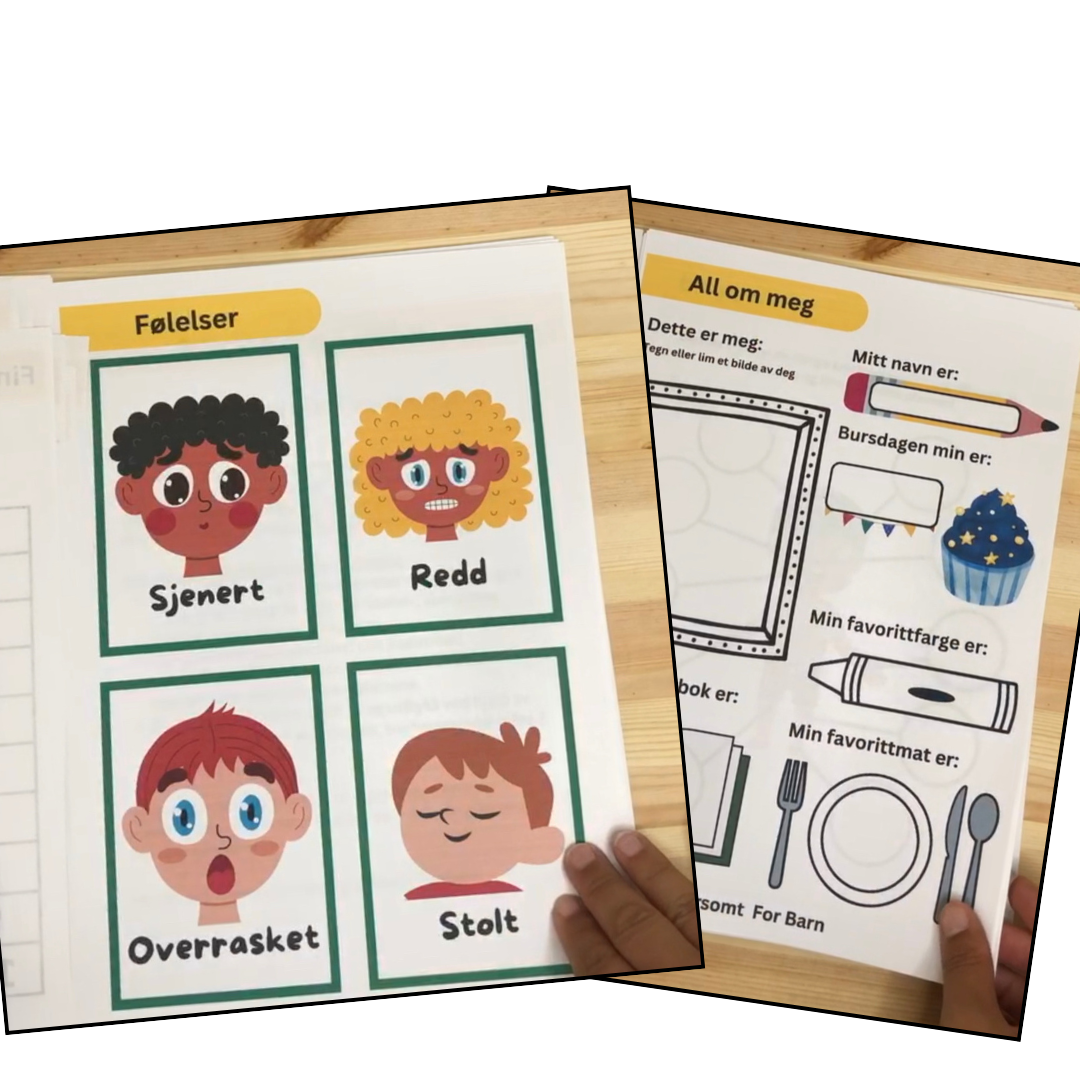 2 pakke - "Kroppen min" Små Barn OG Junior aktivitetshefter - Fysiske og digitale produkter