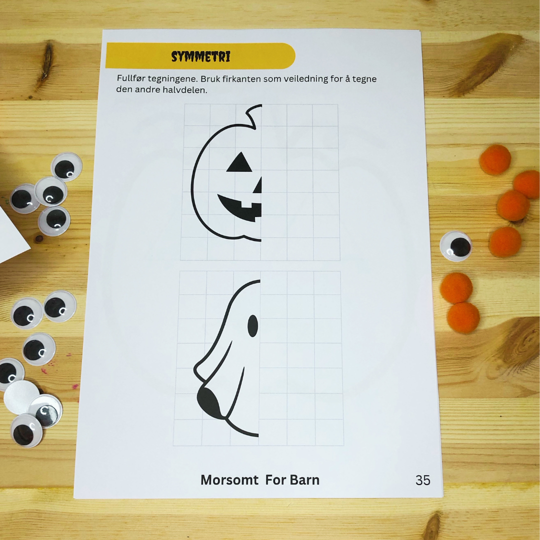 2 pakke - "Halloween" Små Barn OG Junior aktivitetshefter - Fysiske og digitale produkter
