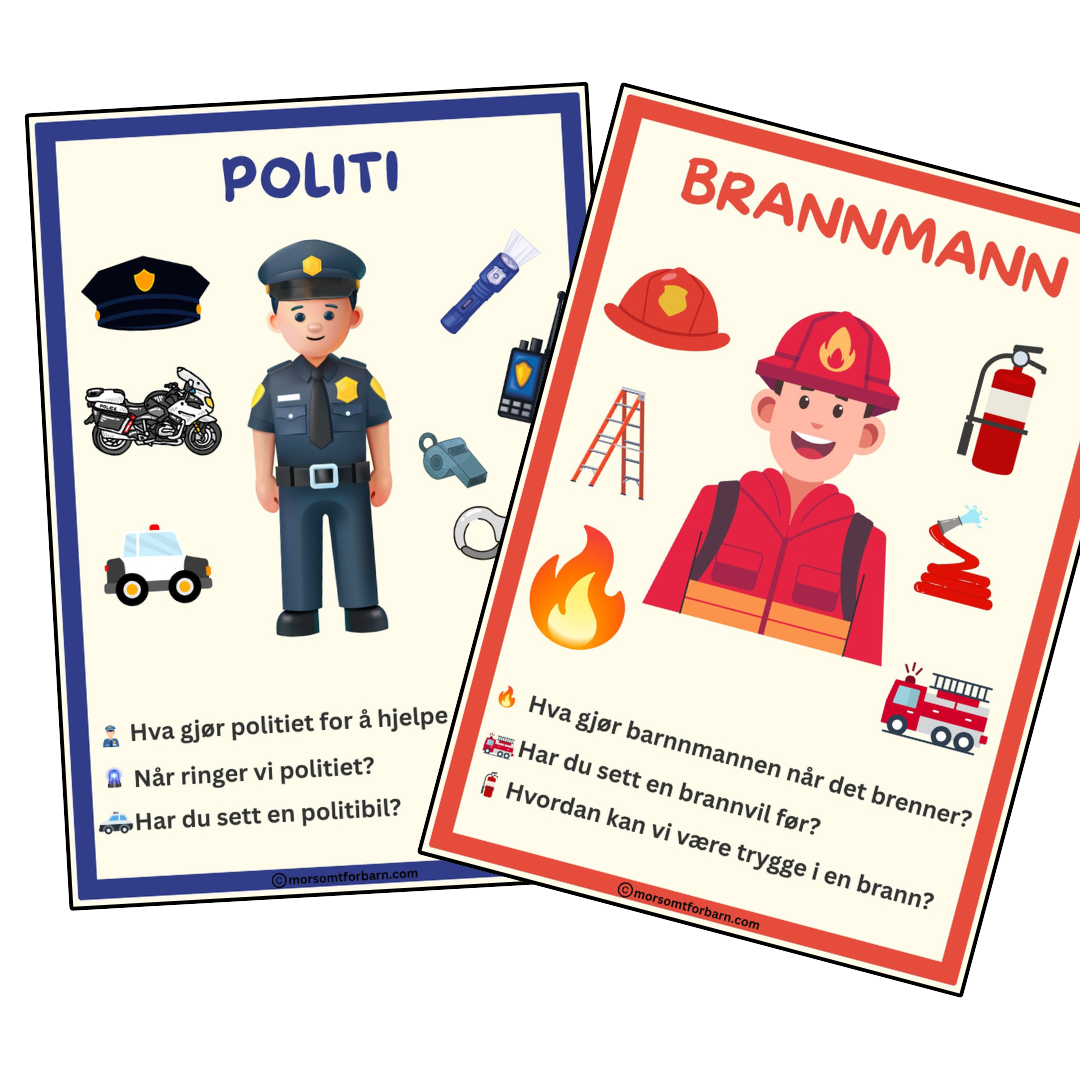 Yrker og samfunn - Undring og samtale – A4-plakater (PDF)