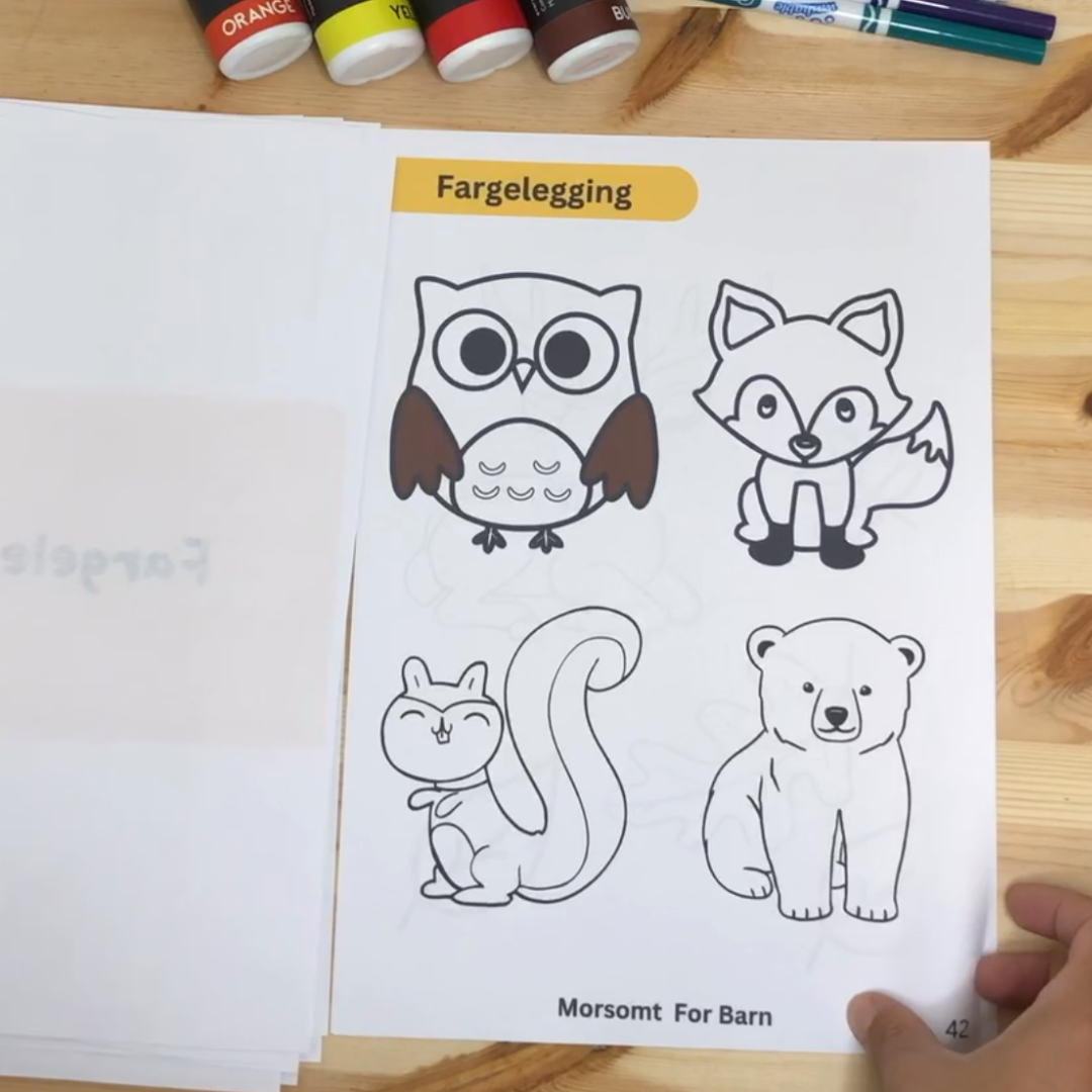 Aktivitetshefte "Høst i skogen" - Junior (5-8år) - Fysisk og digital produkt