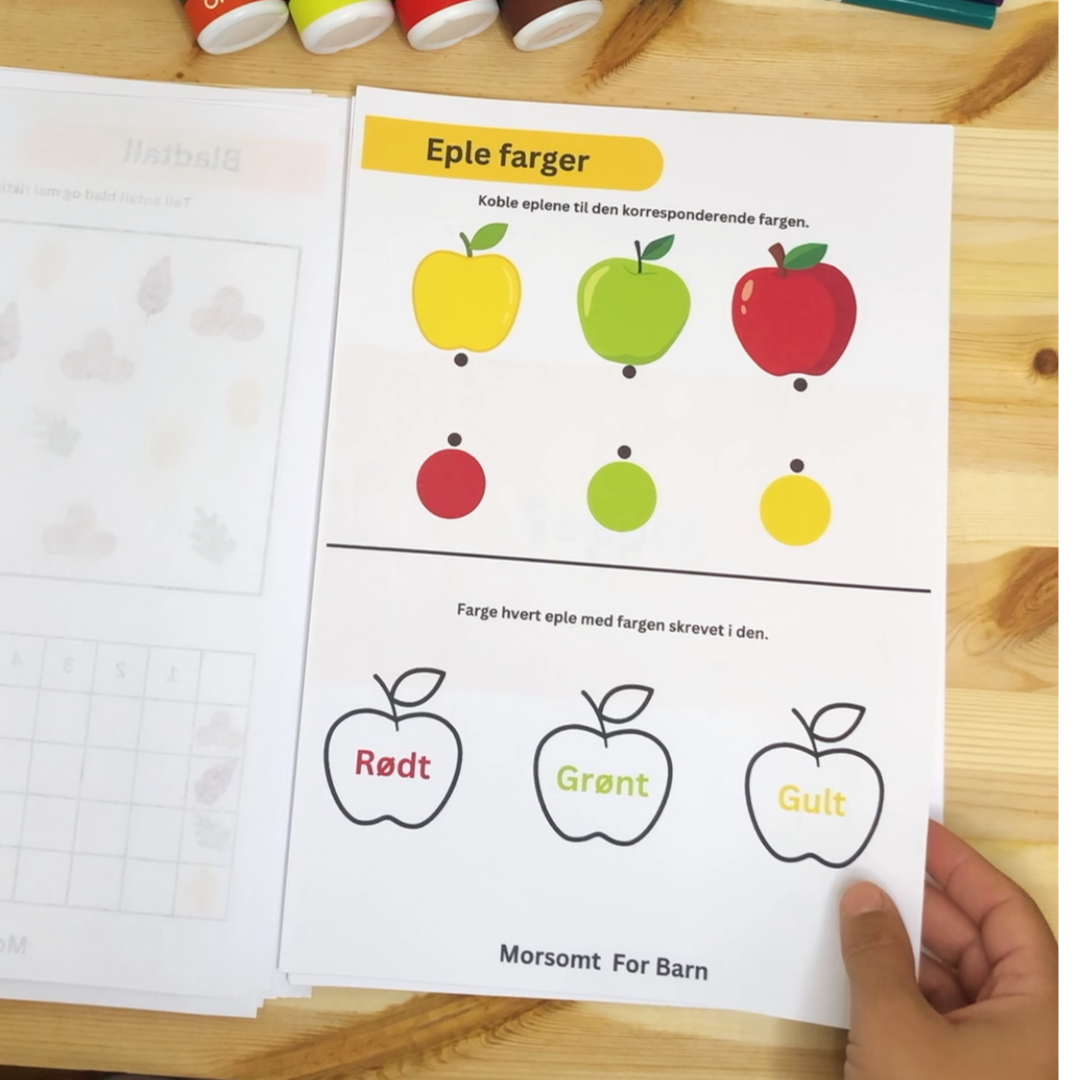 Aktivitetshefte "Høst i skogen" - Småbarn (2-4år) - Fysisk og digital produkt