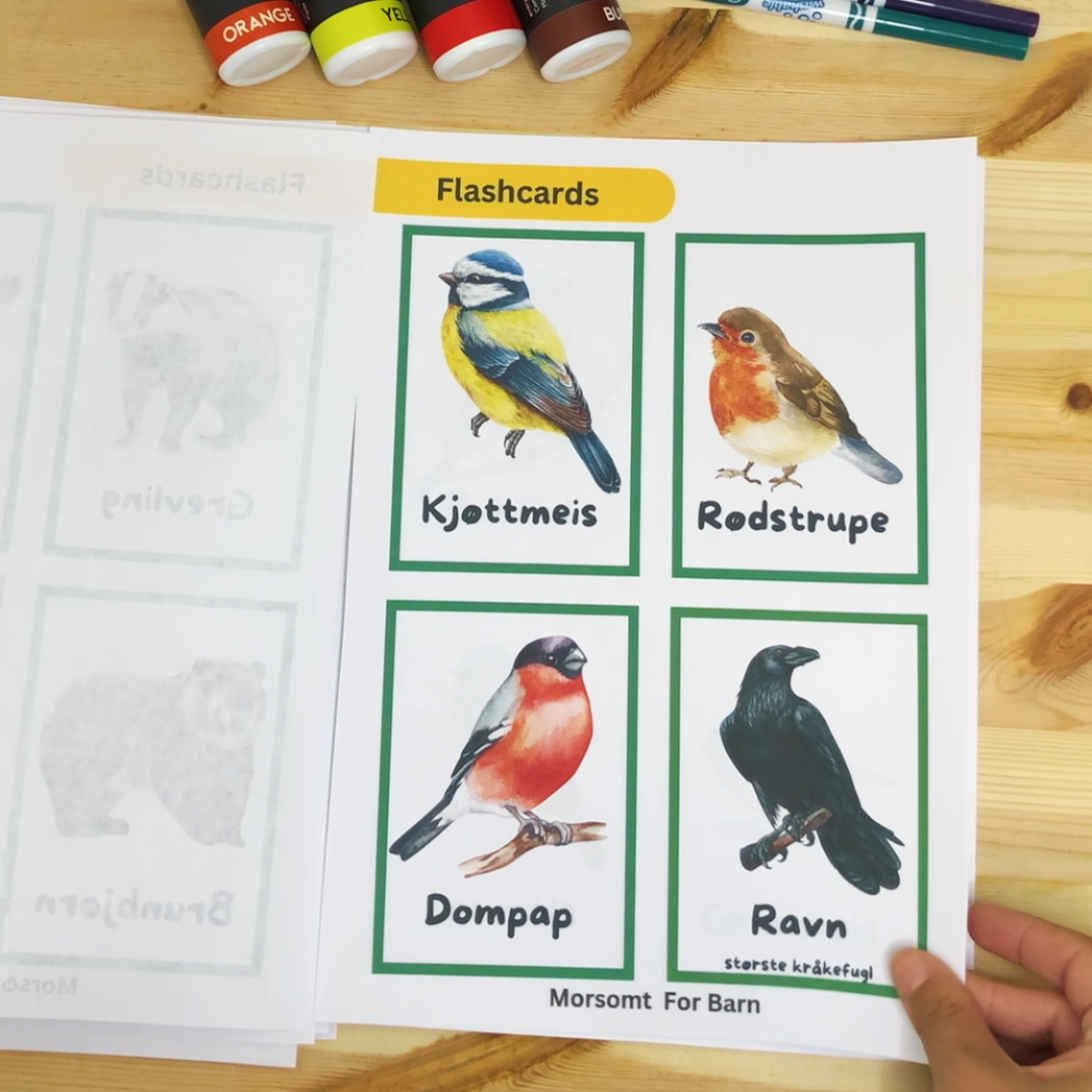 Aktivitetshefte "Høst i skogen" - Småbarn (2-4år) - Fysisk og digital produkt