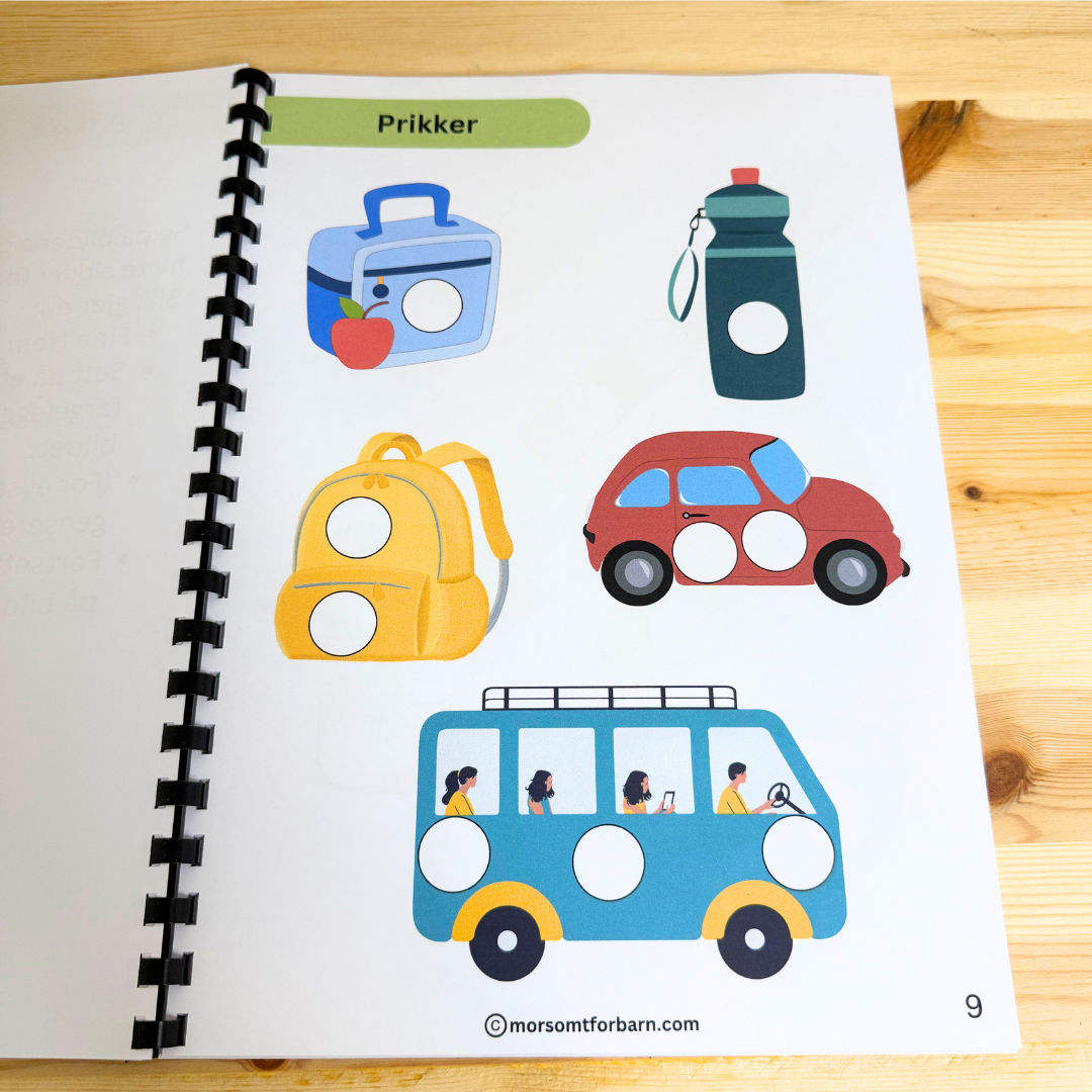Aktivitetshefte "Rutiner" - Småbarn (2-4år) - Fysisk og digital produkt