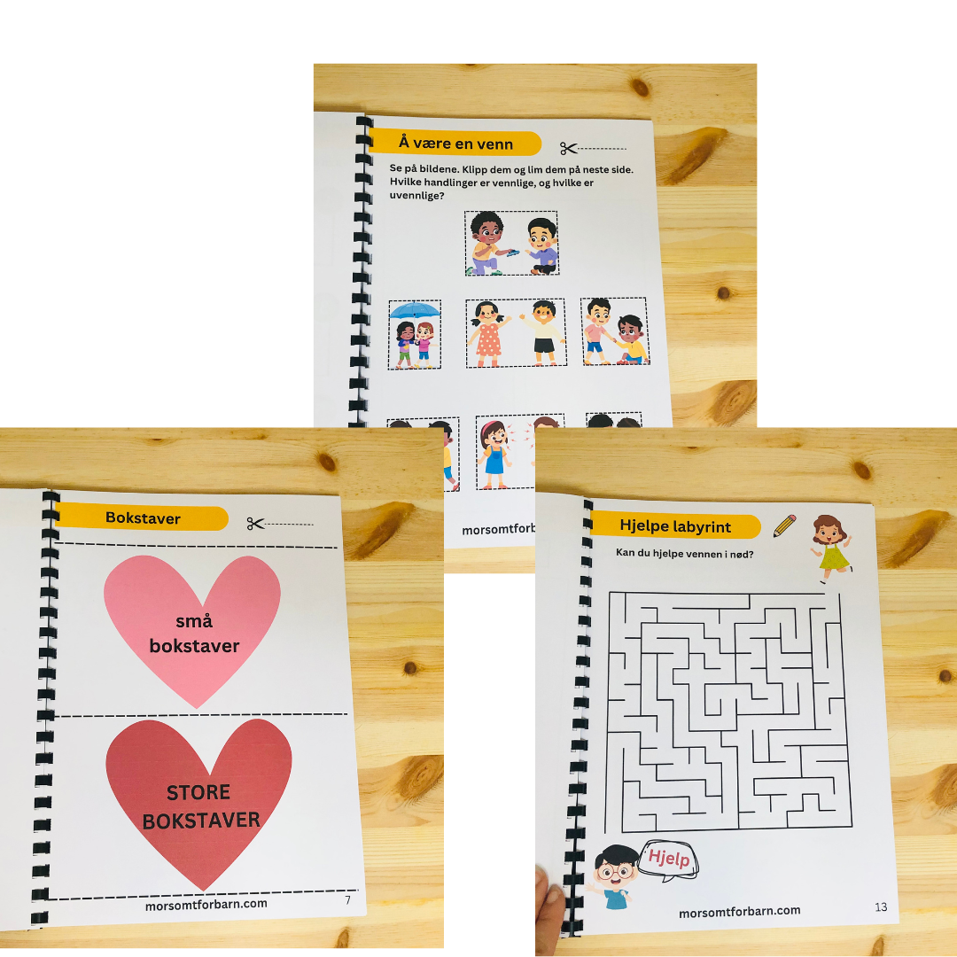 Aktivitetshefte om Vennskap - Junior (5-8år) - Fysisk og digital produkt