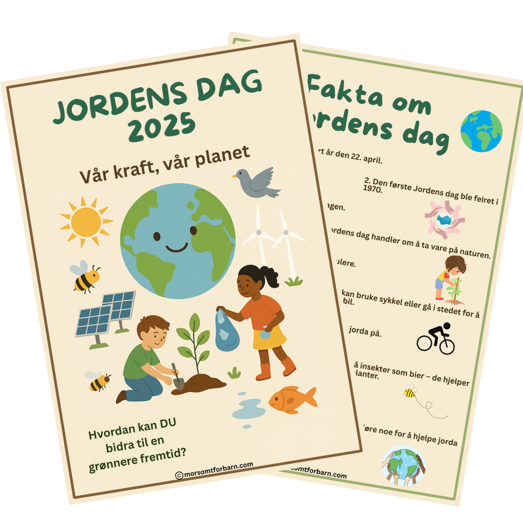 Jordens dag - Plakater + tematiskaktivitet - Digital(PDF)
