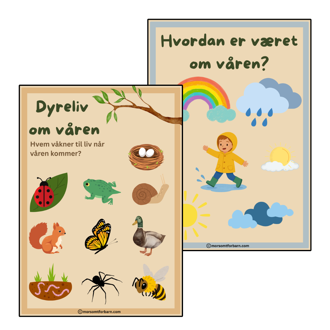 Vårplakater - Undring og samtale om våren - Digital (PDF)