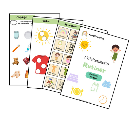 Aktivitetshefte "Rutiner" - Småbarn (2-4år) - Digital (PDF)