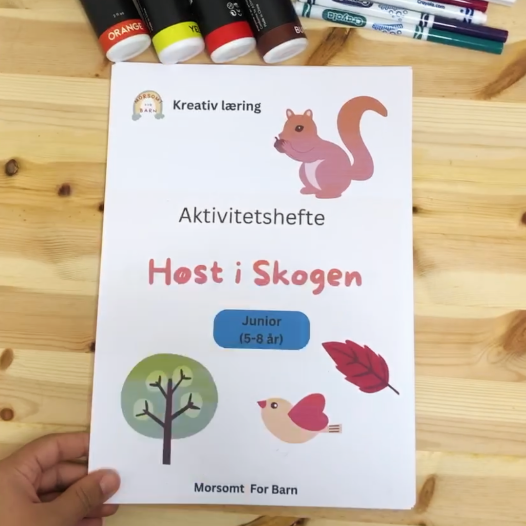 Aktivitetshefte "Høst i skogen" - Junior (5-8år) - Fysisk produkt