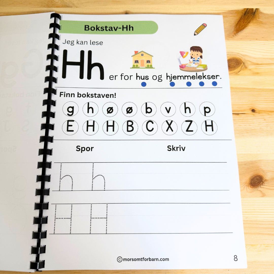 Aktivitetshefte "Rutiner" - Junior (5-8år) - Fysisk og digital produkt