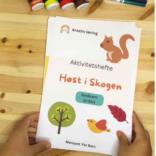 Aktivitetshefte "Høst i skogen" - Småbarn (2-4år) - Fysisk produkt