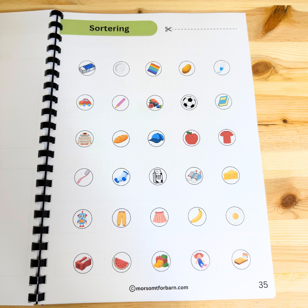 Aktivitetshefte "Rutiner" - Junior (5-8år) - Fysisk og digital produkt